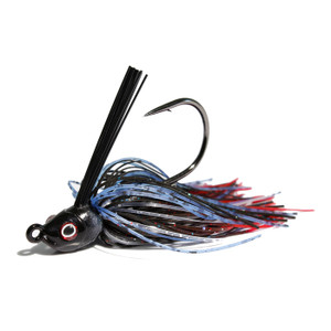 Perfect Swimmer swim jig with streamlined swim head, hand-tied silicone skirt, weed guard, and heavy wire hook