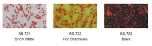 Skirts Plus Bio-Flex Bloodspot glitter silicone skirt tabs for custom bass lures, available in 10, 25, 50, or 100-count packs