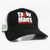 TMC Lures black trucker hat with embroidered Taylor Man's logo