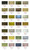 KT Glitter Silicone Skirt Tab Colors (matching colors of Keitech Swimbaits)
