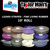Fine living rubber skirt material in assorted Lizard Striped colors on 10-foot rolls