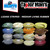Medium living rubber skirt material in assorted Lizard Striped colors on 10-foot rolls