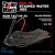 Stained Water Jig Pick 6 - 3/4 oz Wow Factor Football Jig in Black Brown with silicone skirt