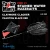 Stained Water Buzzbait Pick 1 - 1/2 oz Claymore Clacker in Phantom Black Red with black blade and red clacker