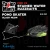 Stained Water Buzzbait Pick 5 - 3/8 oz Pond Skater in Black Neon with black blade