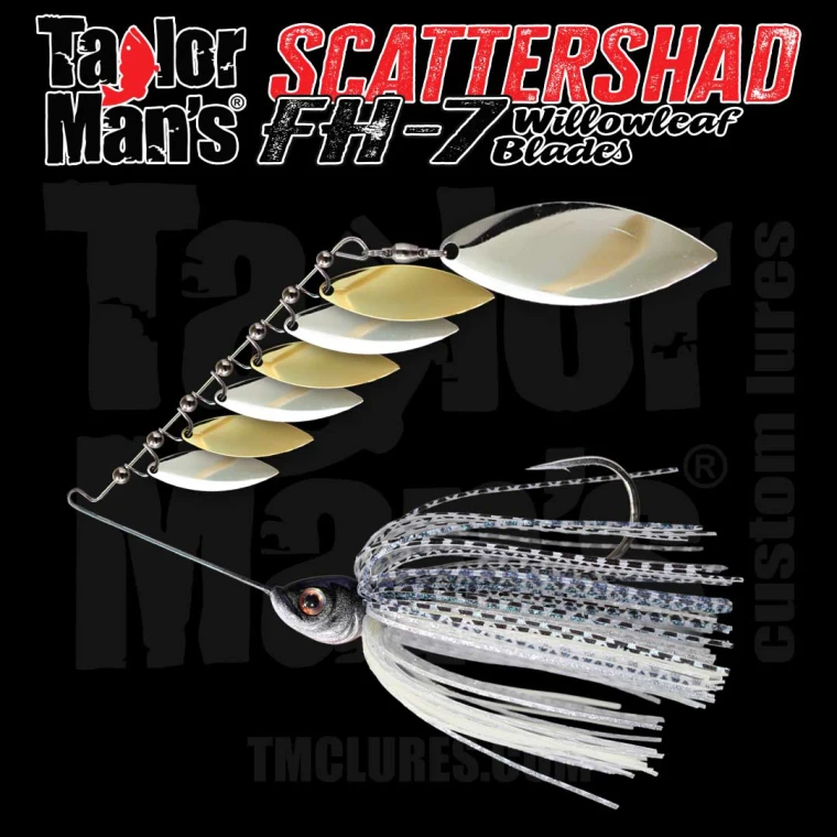 ScatterShad FH-7 Spinnerbait - Willow Leaf Blades