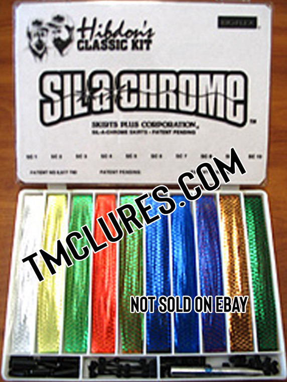 Skirts Plus Bio-Flex Silicone Sil-a-chrome skirt making kit with assorted silicone skirt material and components
