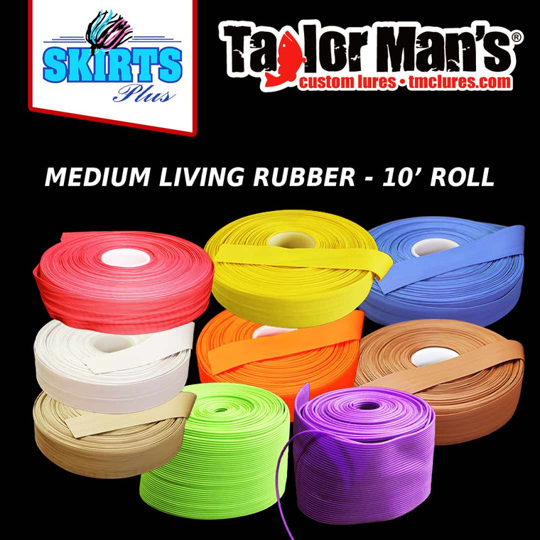 Medium Living Rubber Skirt Material Regular - 10 foot roll