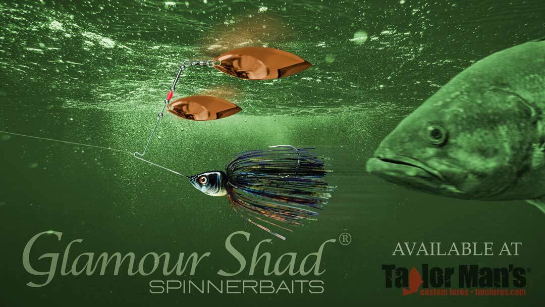 Glamour Shad® Spinnerbaits available at Taylor Man's Custom Lures