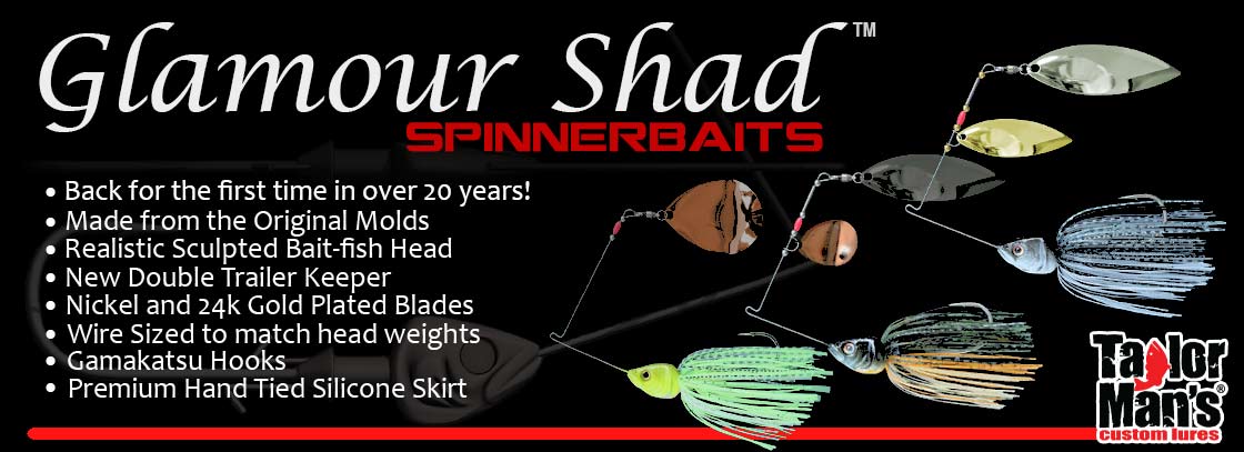 Glamour Shad Spinnerbaits For Bass Fishing