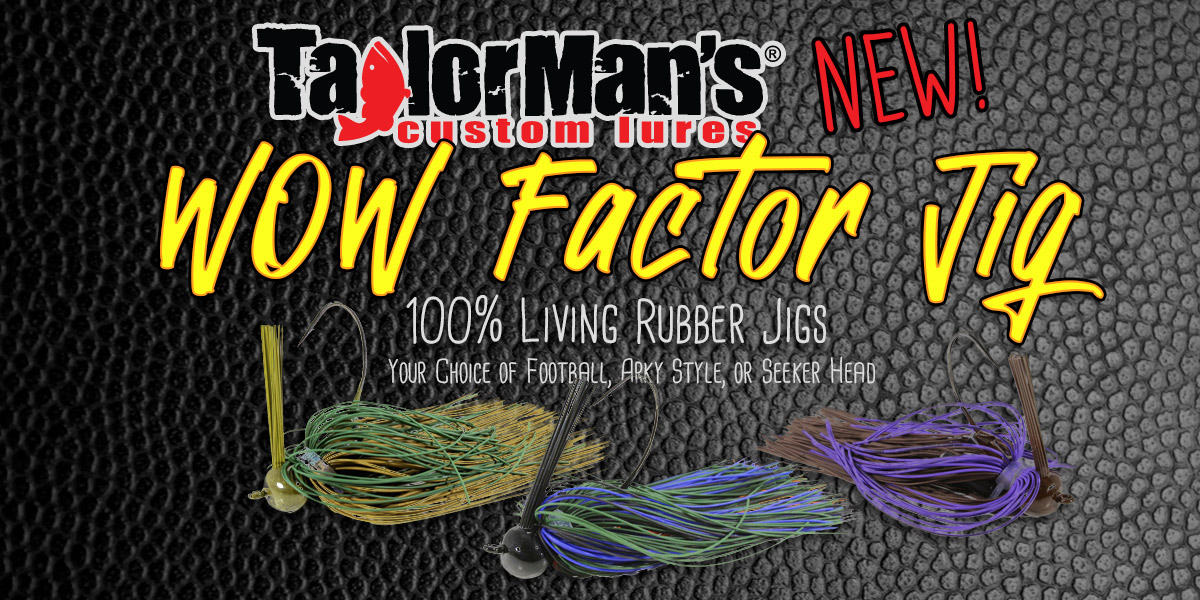 The Wow Factor Jig™ Living Rubber Weedless Jig For Bass