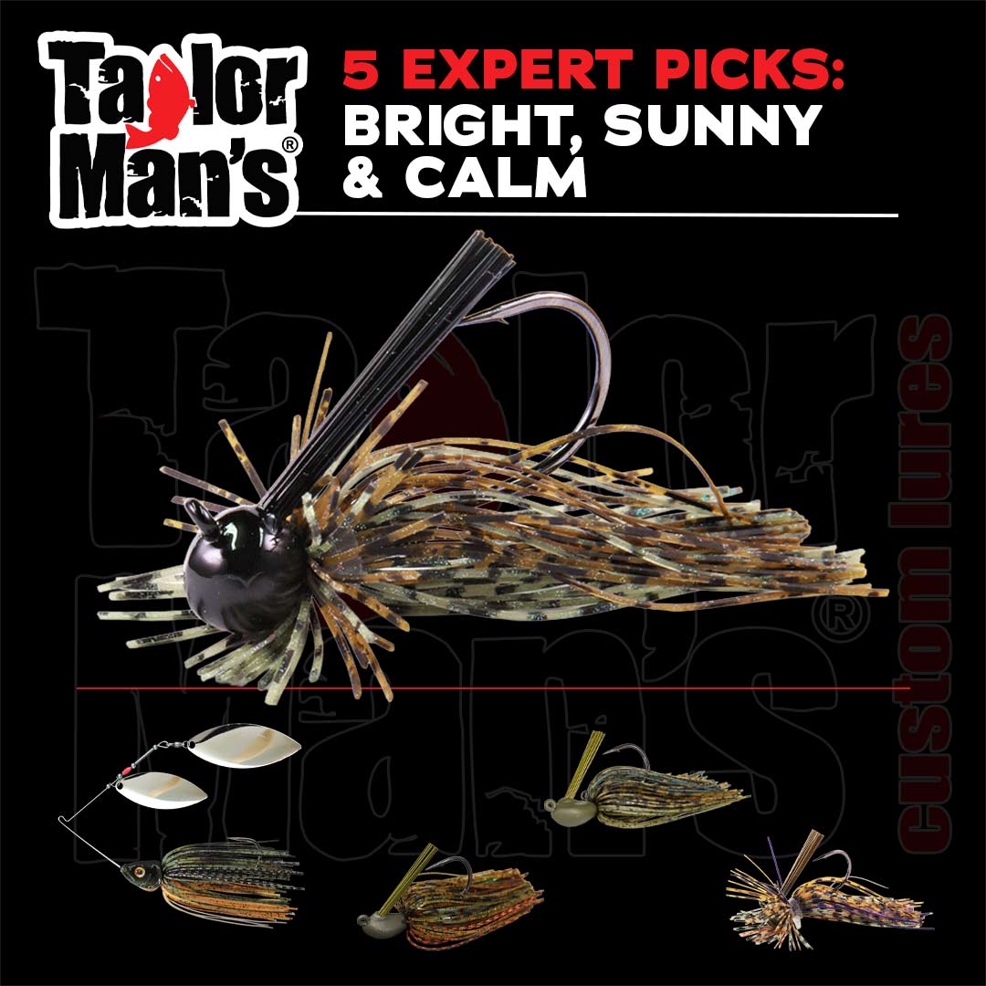 Taylor Man's expert-selected Bright, Sunny and Calm lure picks