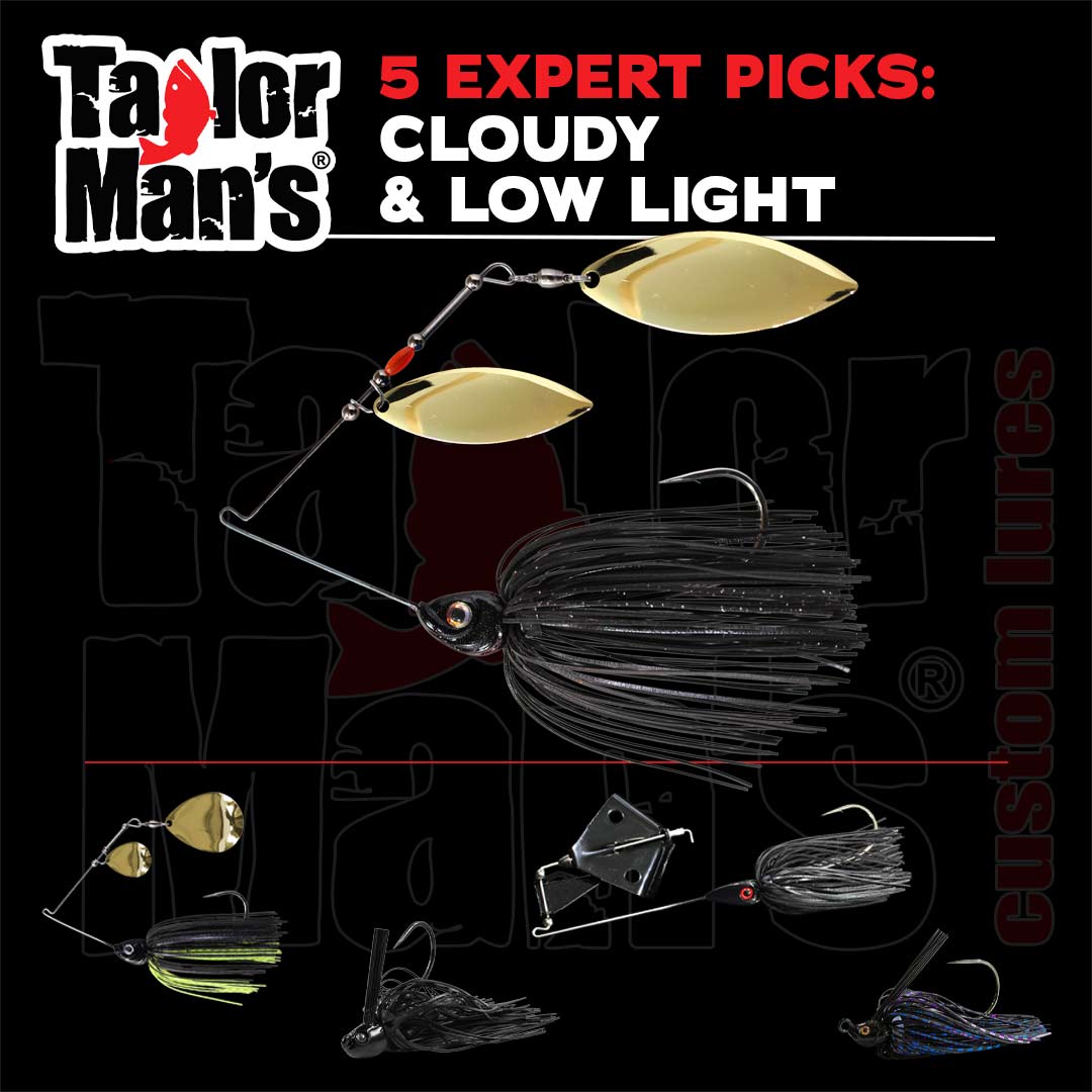 Taylor Man's expert-selected Cloudy and Low Light lure picks