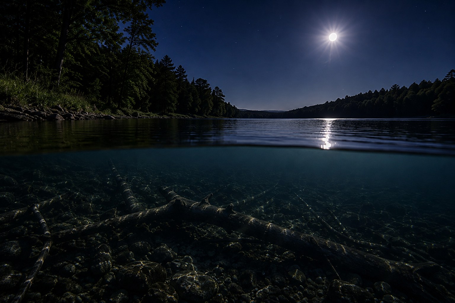 Night Fishing bass fishing conditions