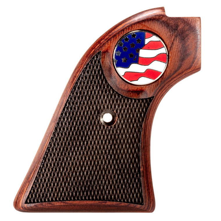 Premium Manufacturing Heritage Grip Rosewood US Flag Medallion