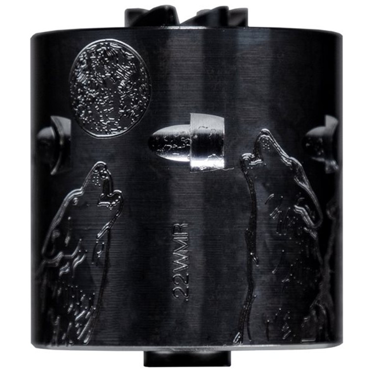 Engraved Howling Wolves Heritage .22WMR Cylinder 6 Shot