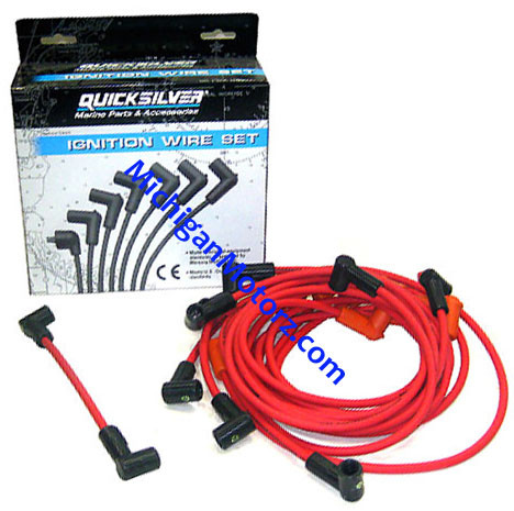 8mm Spark Plug Ignition Wire Set Red 8PCS Fit 2000-2009 Chevy GMC V8