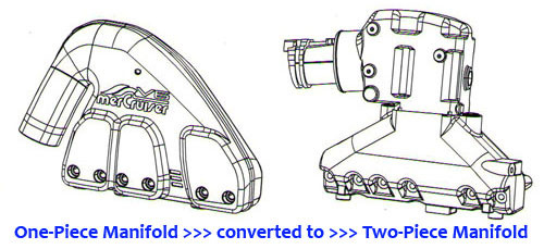 MerCruiser 4.3L Exhaust Manifold Pkg. & Barr Marine Conversion Kit (1987-2001)