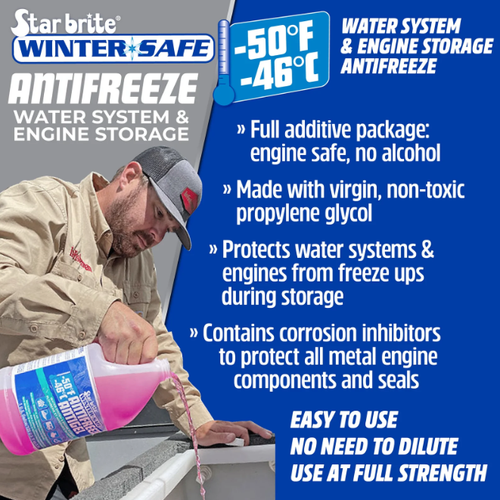 Star brite Winter Safe -50°F/-46°C Anti-Freeze Antigel Propylene Glycol - 1 gal.