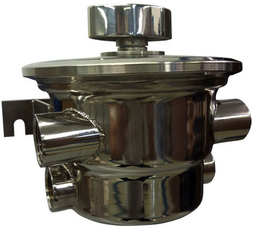 Polished Offshore Sea Strainer - 1" NPT Dual Inlets/Outlets