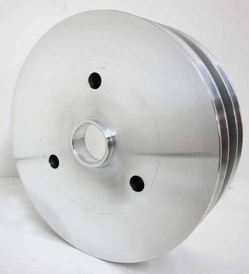 SBC, 3 V-Groove Billet Aluminum Crankshaft Pulley - 4.3L, 5.0L, 5.7L