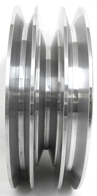 SBC, 3 V-Groove Billet Aluminum Crankshaft Pulley - 4.3L, 5.0L, 5.7L