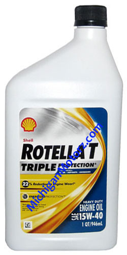 Rotella T - Triple Protection Oil / 15W-40 - Quart - Michigan