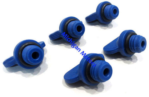 Blue Water Exhaust Drain Plug Screw Kit - Set of 5 - Michigan