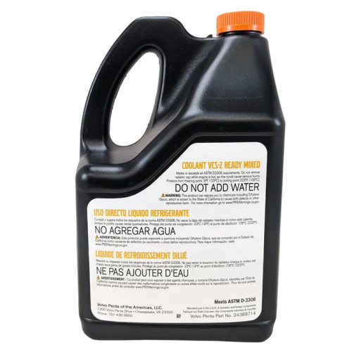 Volvo Penta Orange Coolant Ready Mixed VCS-2, 5 Liter