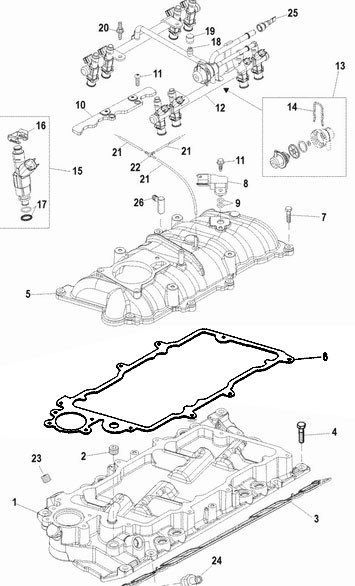 Intake Plenum Gasket - 7.4L, 8.2L MPI,
