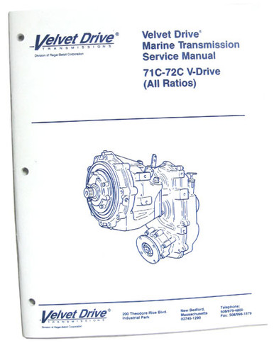 Velvet Drive Transmission Service Manual - 71C & 72C - All Ratios