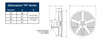 PEDESTAL FAN - Industrial - 24" - 1/2 Hp - 115/230V - 1 Phase - 5,420 CFM