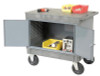 WORK STATION Mobile - Portable Cart - Locking Doors - Flat Worktop - 38H