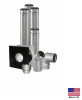 VENTING KIT for Propane LP & Natural Gas NG Heaters - 4"  for Horizontal Venting