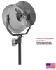 COOLING FAN Industrial - Oscillating - 24" - 1/2 Hp - 230V - 1 Ph - 5,600 CFM