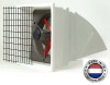EXHAUST FAN Commercial - Incl Hood, Screen & Shutters - 12" - 3 Spd - 1282 CFM 3