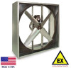 EXHAUST FAN - Explosion Proof - Belt Drive - 30" - 115/230V - 1/3 Hp - 7,080 CFM