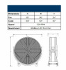 DRUM FAN Dolly Mounted - Belt Drive  84" - 1 Hp - 115V - 1 Phase - 47,500 CFM