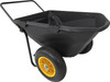 GARDEN CART - Wheelbarrow - 400 Lb Cap - 7 CF Cap - 8" Wheels - Pneumatic Tires