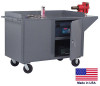 CABINET CART Portable - Commercial - Locking Doors & Worktop - 38H x 60W x 24D