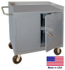 CABINET CART Portable - Commercial - Locking Doors & Worktop - 38H x 36W x 24D