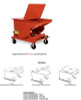 FORKLIFT HOPPER / DUMPSTER Industrial - Self Dumping - 3 CY - 5000 Lb Cap SDO