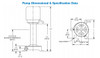RECIRCULATING PUMP - Commercial - 4.3 PSI - 1/25 Hp - 230V - 1 Phase - 3780 GPH