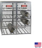 CYLINDER TANK STORAGE CABINET Galvanized Steel - LP Gas, Welding Gases - 16 Cyl
