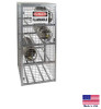 CYLINDER TANK STORAGE CABINET Galvanized Steel - LP Gas, Welding Gases  30x30x63