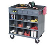 WORK STATION Mobile - Portable Steel Workbench Cabinet - 12 Compart / 12 Drawers