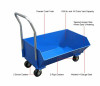 HOPPER TRUCK Portable - Industrial - Low Profile - 1/3 Cubic Yard, 1000 Lb Cap b