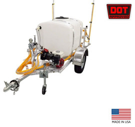 SPRAYER - DOT Highway Rated - Trailer - 5.5 Hp - 9.5 GPM - 580 PSI - 12 Ft Boom