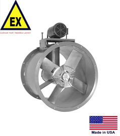 TUBE AXIAL DUCT FAN - Explosion Proof - 36" - 115/230V - 1 Hp - 14,565 CFM