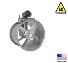 TUBE AXIAL DUCT FAN - Explosion Proof - 48" - 230/460V - 7.5 Hp - 39,698 CFM
